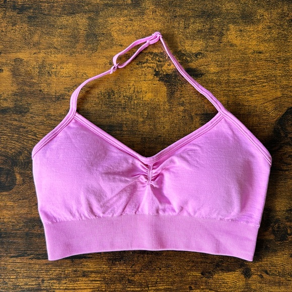 XS Lazuli Label Ultra Pink Halter Neck Top - Picture 1 of 7